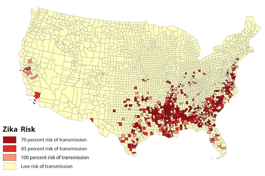 Predicting Zika Hot Spots in the United States